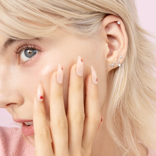 Color:White Gold
Option:Single
Option:Pair