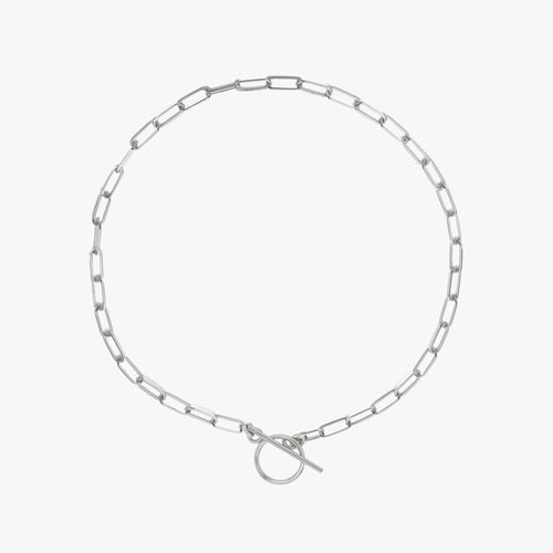 Paper Clip Chain Toggle Bracelet