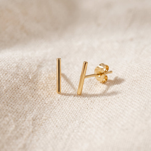 Skinny Bar Stud Earrings