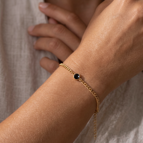 Curb Chain Bezel Bracelet