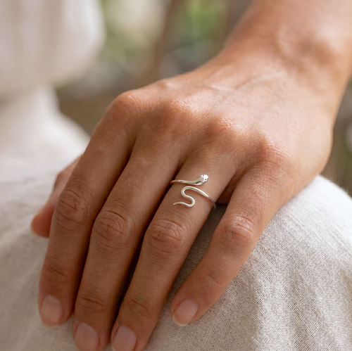 Snake Slither Ring Silver