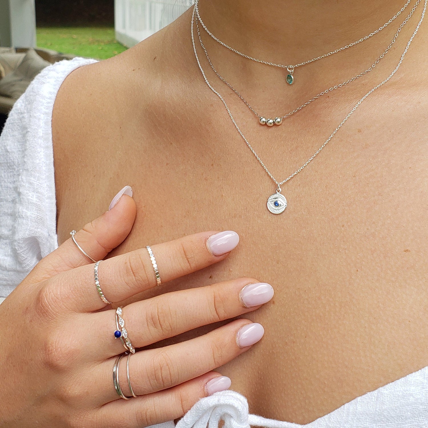 Minimal Lapis Ring Silver