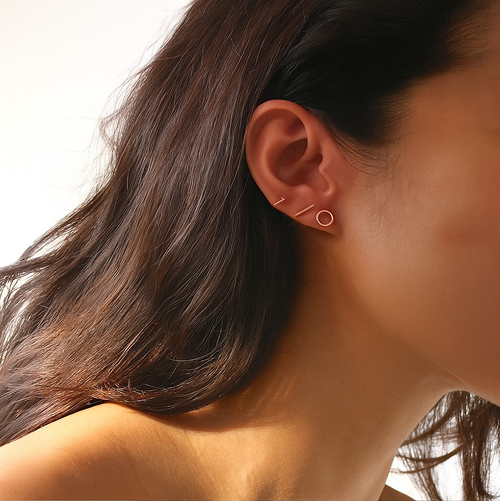 Chic Circle Stud Earrings