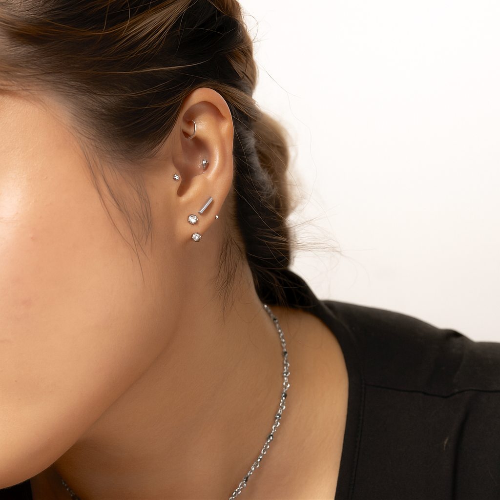 Bar Open Huggies Earrings