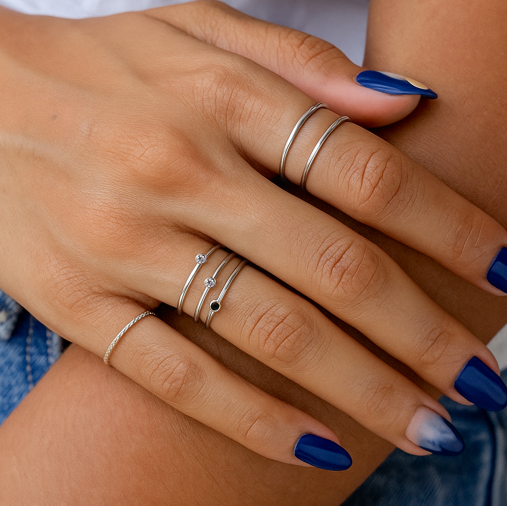 Mini Bezel Ring Silver