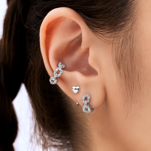 Luxe Pave Chain Ear Cuff