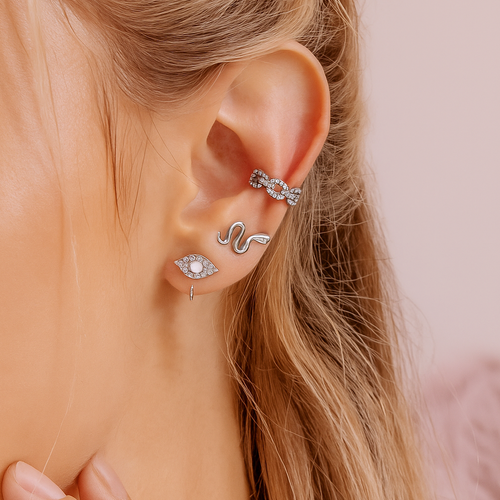 Luxe Pave Chain Ear Cuff