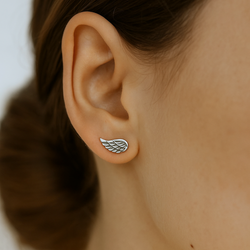 Angel Wing Stud Earrings