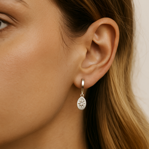 Starry Night Hoop Earrings