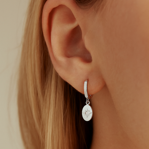 Starry Night Hoop Earrings