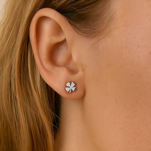 Shamrock Clover Stud Earrings