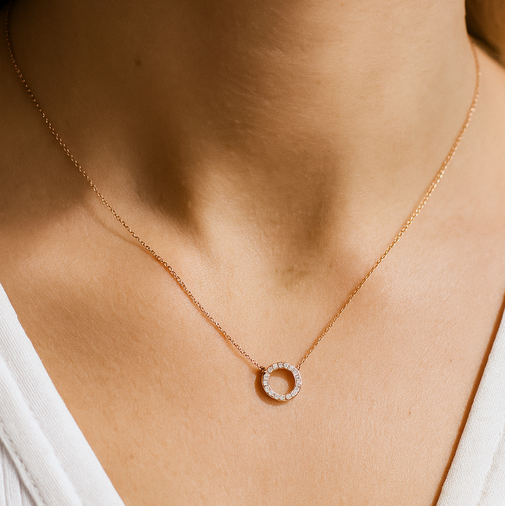 Sparkle Circle Necklace