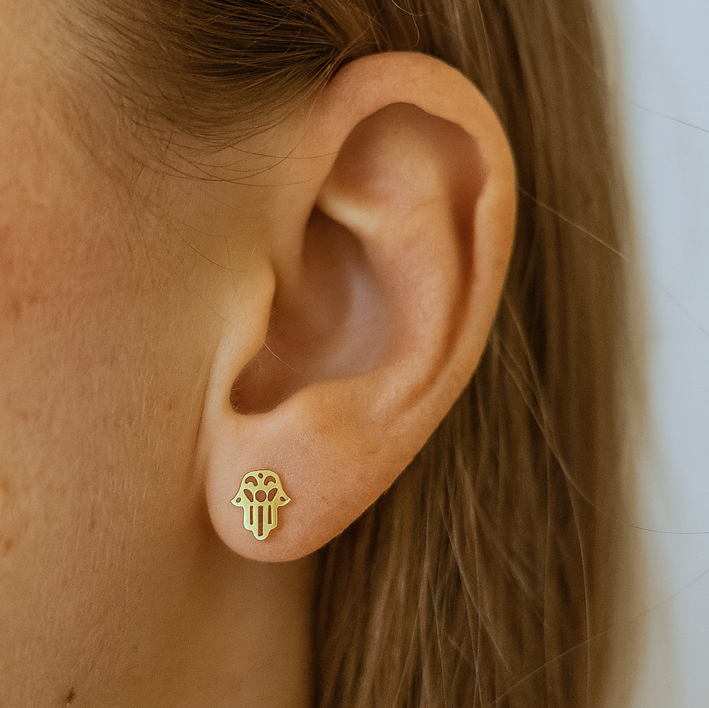Hamsa Stud Earrings