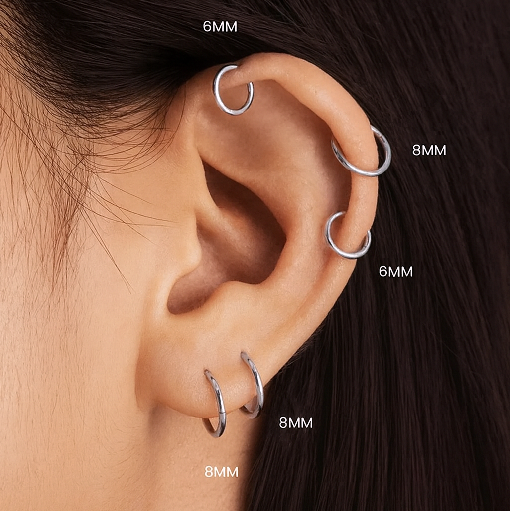 Mini Steel Seamless Clicker Ring 6mm