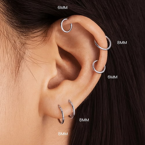 Mini Steel Seamless Clicker Ring 6mm