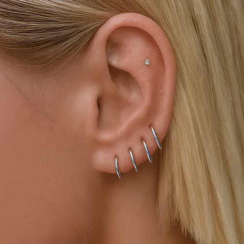 Basic Steel Seamless Clicker Ring 7mm