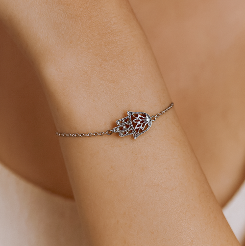 Hamsa Filigree Bracelet