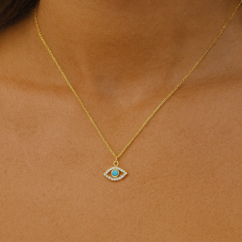 Evil Eye Turquoise Necklace