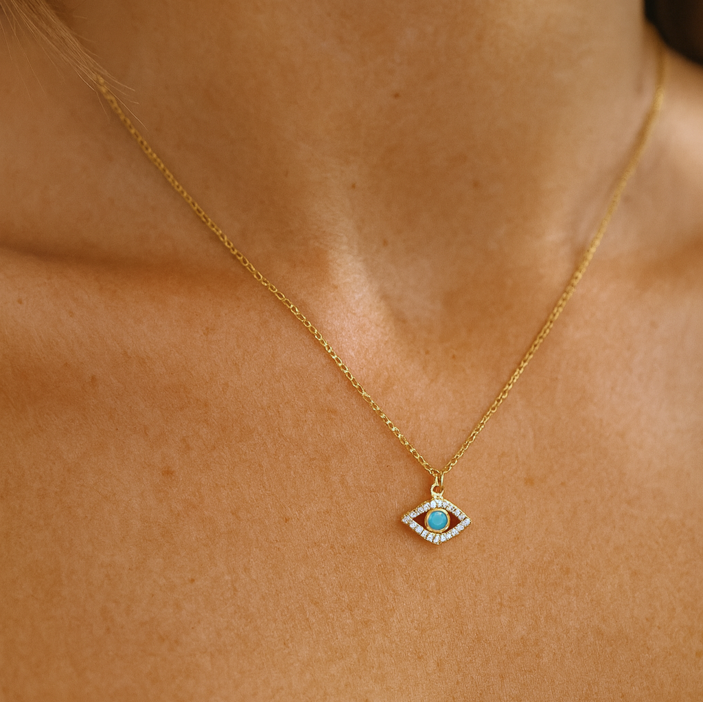 Evil Eye Turquoise Necklace