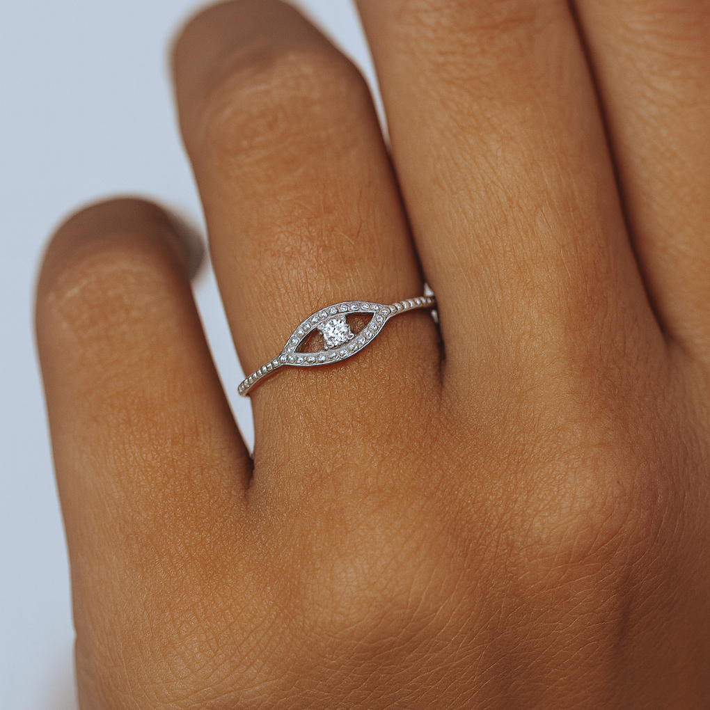 Evil Eye Ring Silver