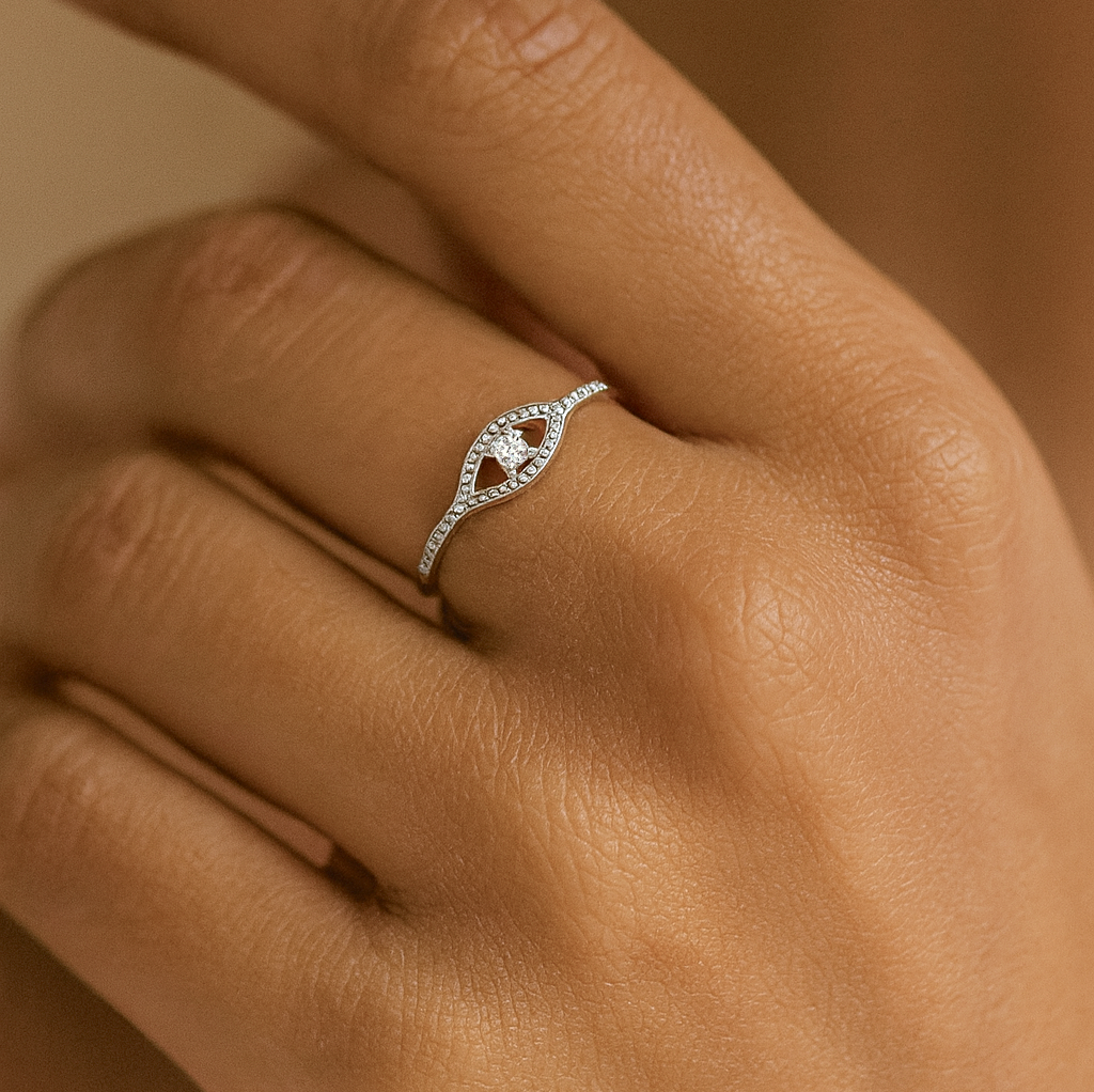 Evil Eye Ring Silver
