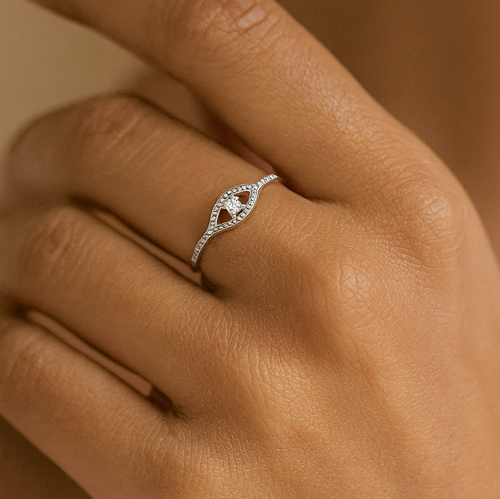Evil Eye Ring Silver