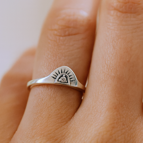 Sunrise Ring Silver