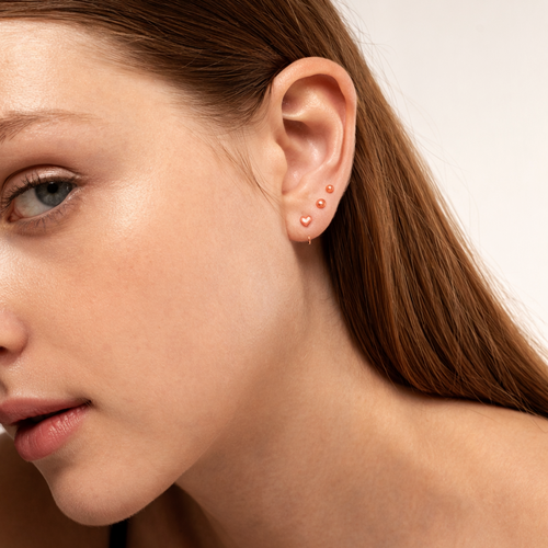 Little Heart Huggie Earrings