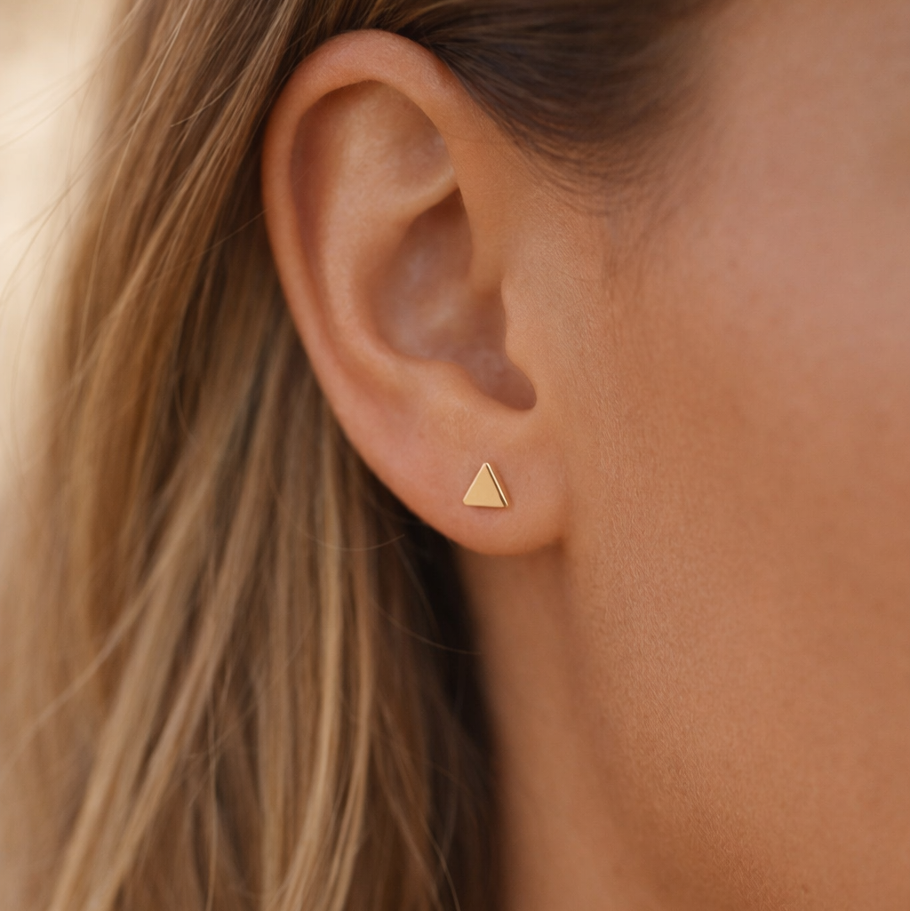 Mini Triangle Stud Earrings