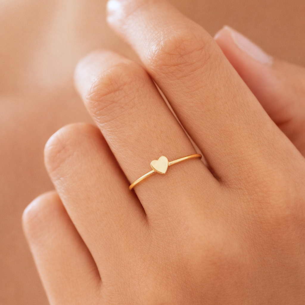 Little Gold Heart Ring
