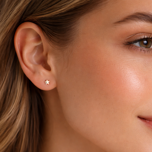 Twinkle Little Star Stud Earrings