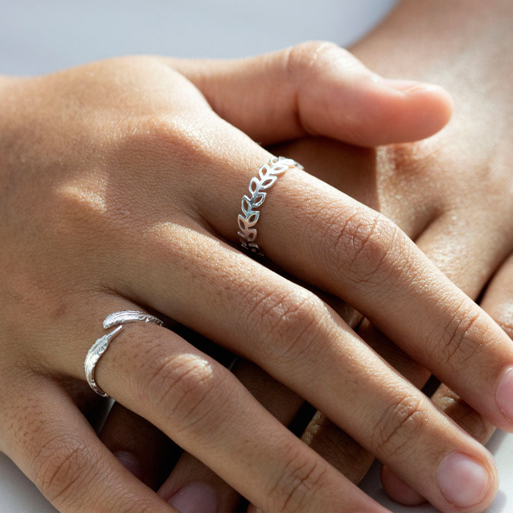 Open Feather Ring