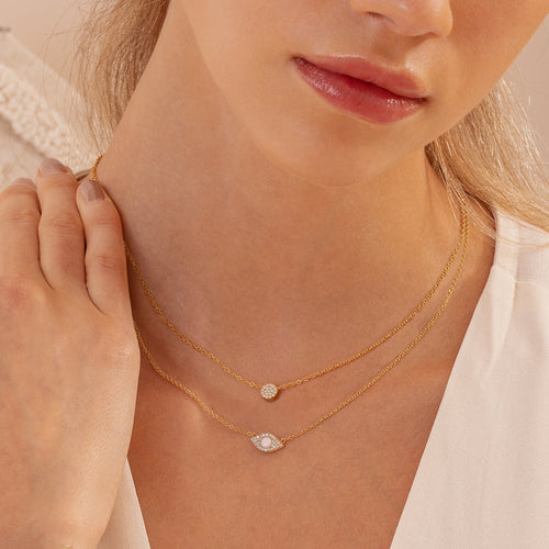 Opal Evil Eye Necklace