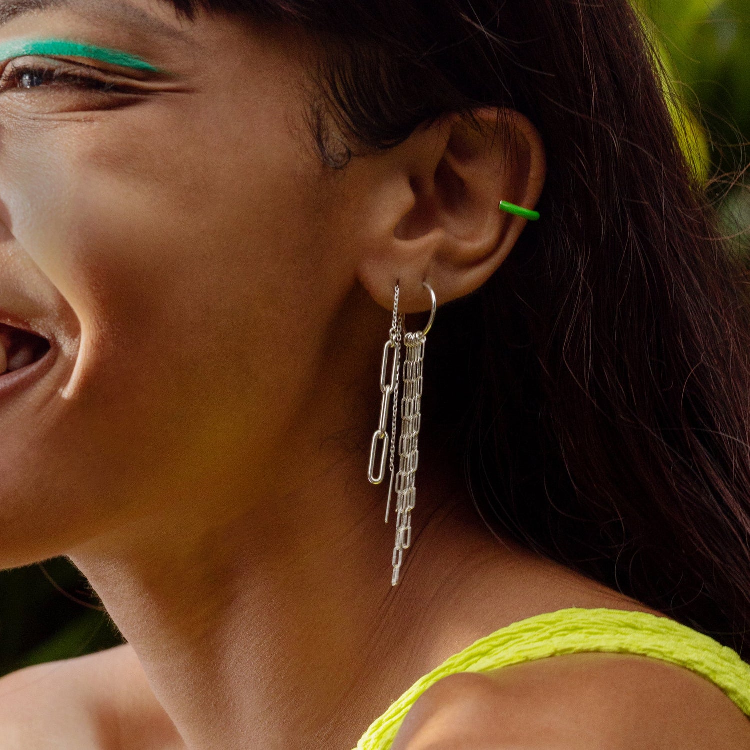 Muse Chain Threader Earrings