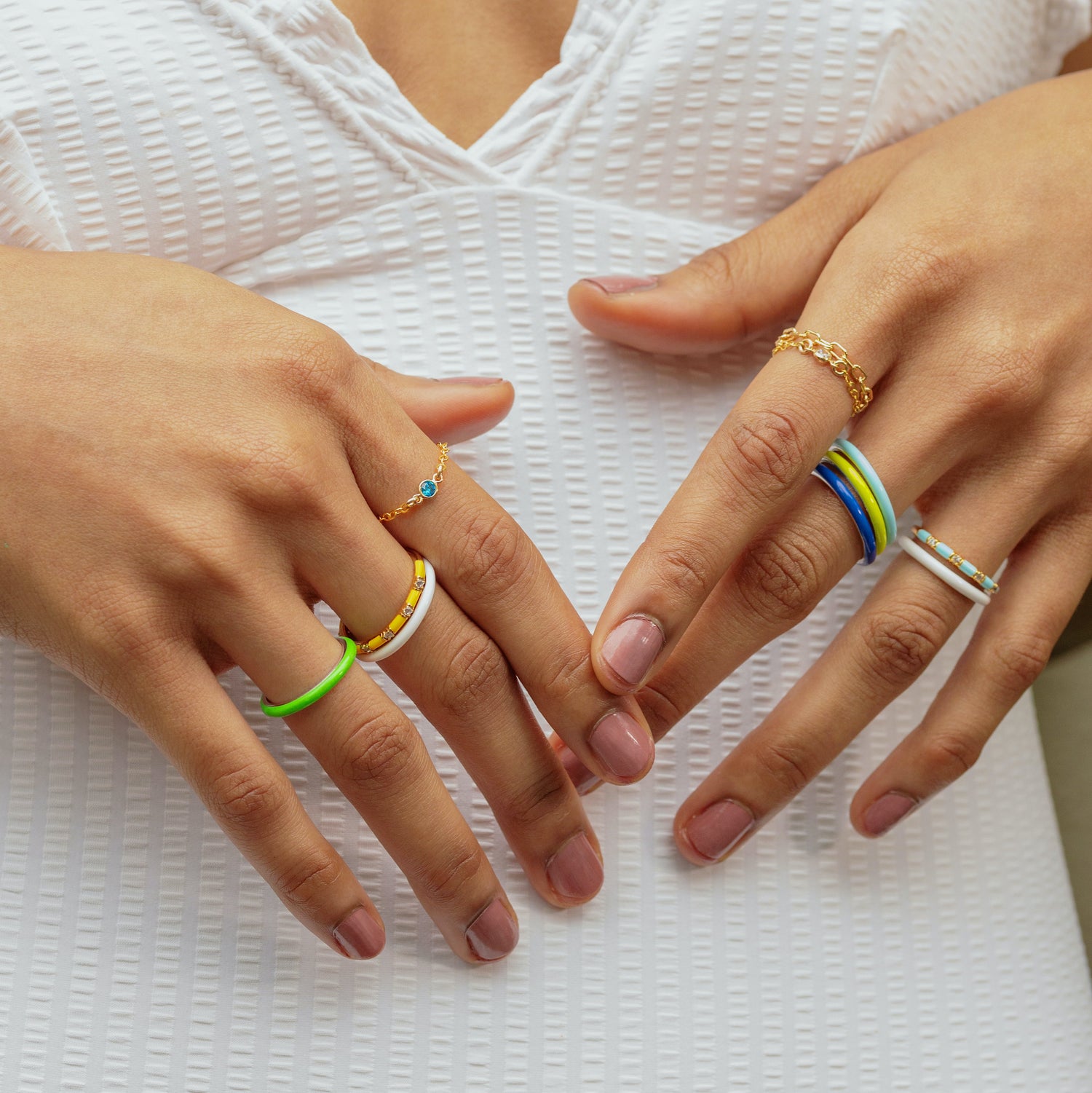 Primrose Green Stacker Ring