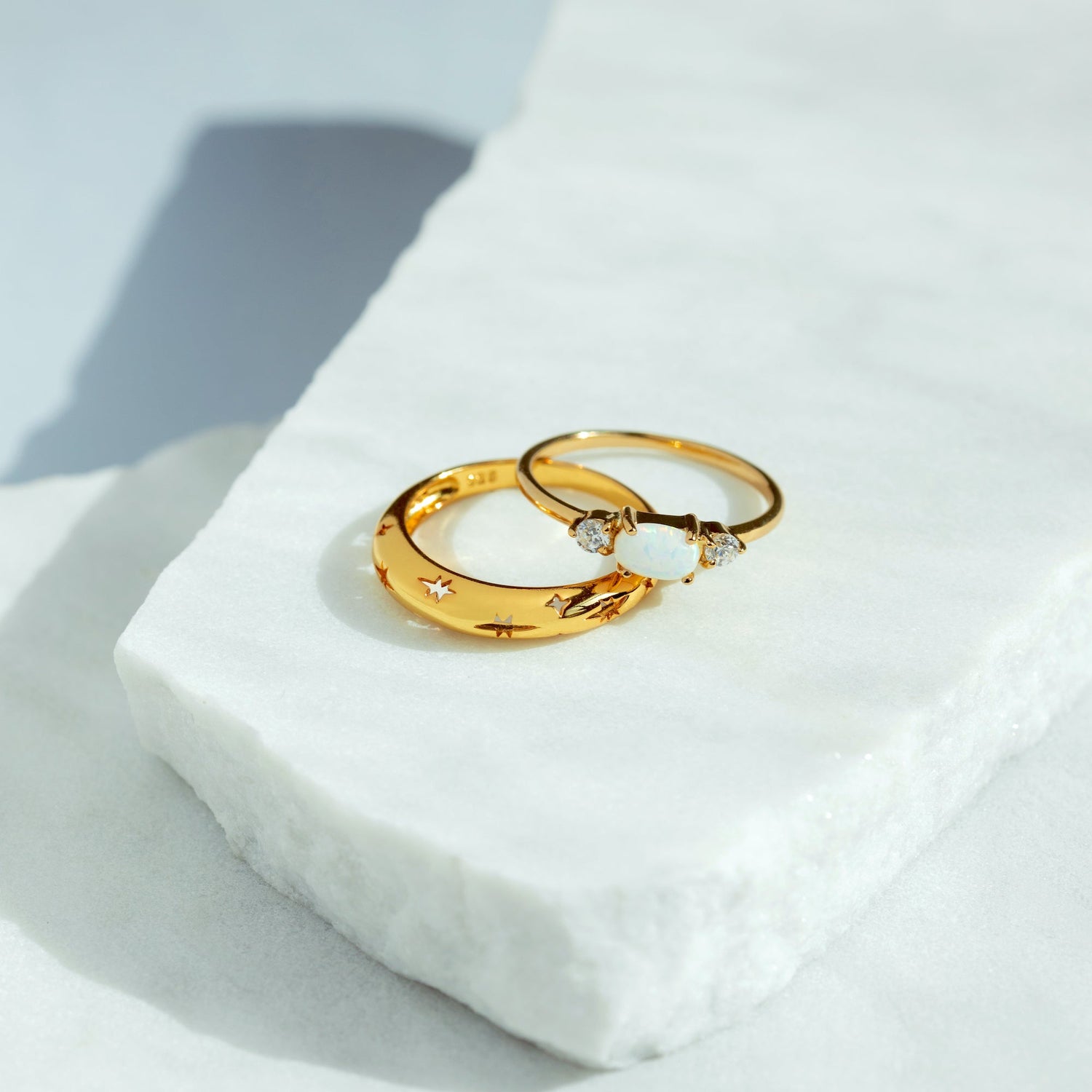 Starburst Dome Ring Gold