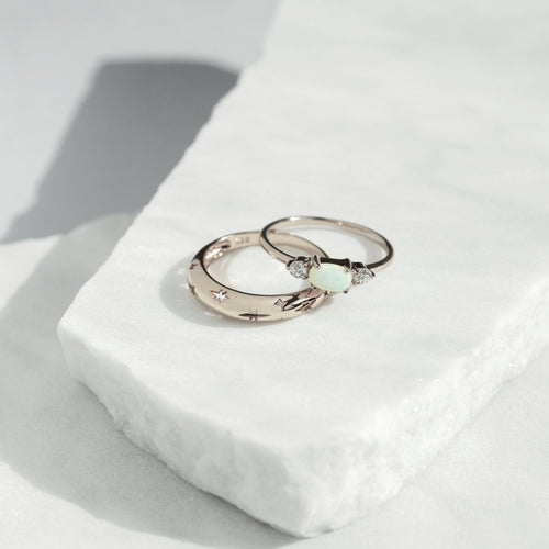 Starburst Dome Ring Silver