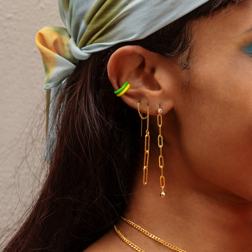 Classic Green Ear Cuff