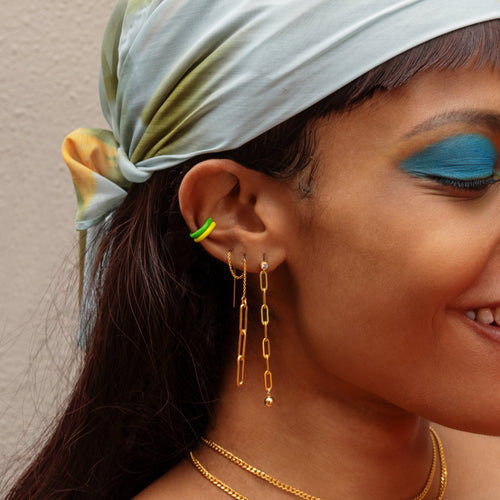 Neon Yellow Ear Cuff