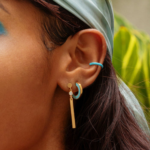 Sky Blue Ear Cuff