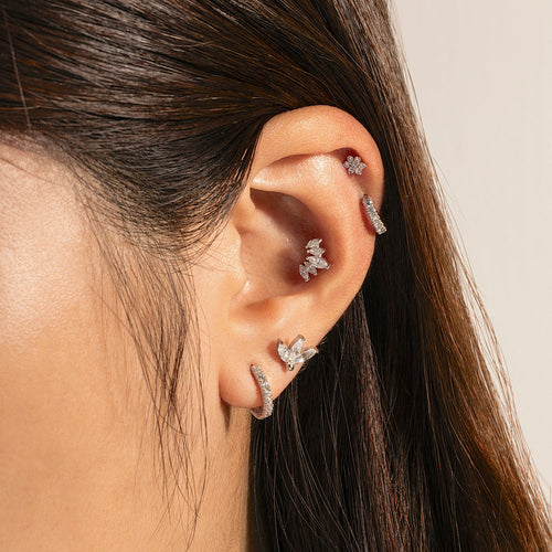 Color:White Gold
Option:Single
Option:Pair