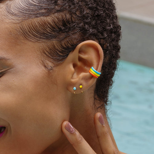 Bold Orange Ear Cuff