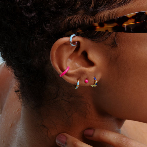Neon Pink Ear Cuff