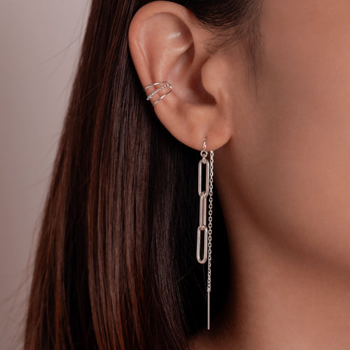 Muse Chain Threader Earrings