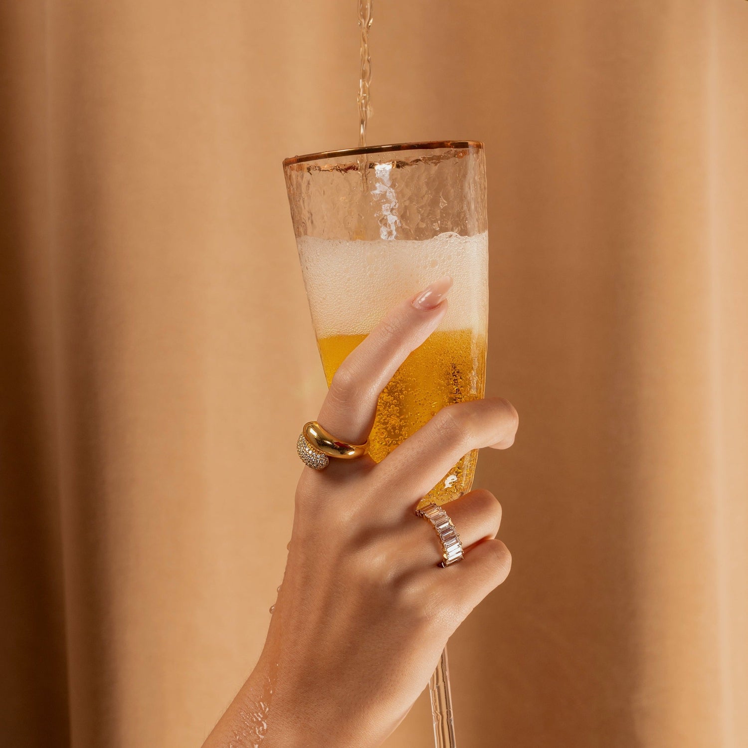 Baguette CZ Eternity Band Gold