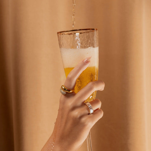 Baguette CZ Eternity Band Gold