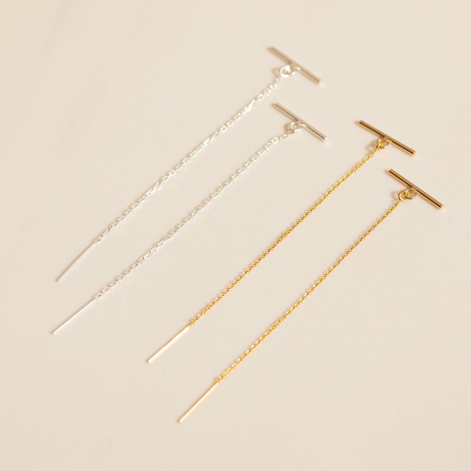 Modern Bar Threader Earrings