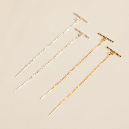 Modern Bar Threader Earrings