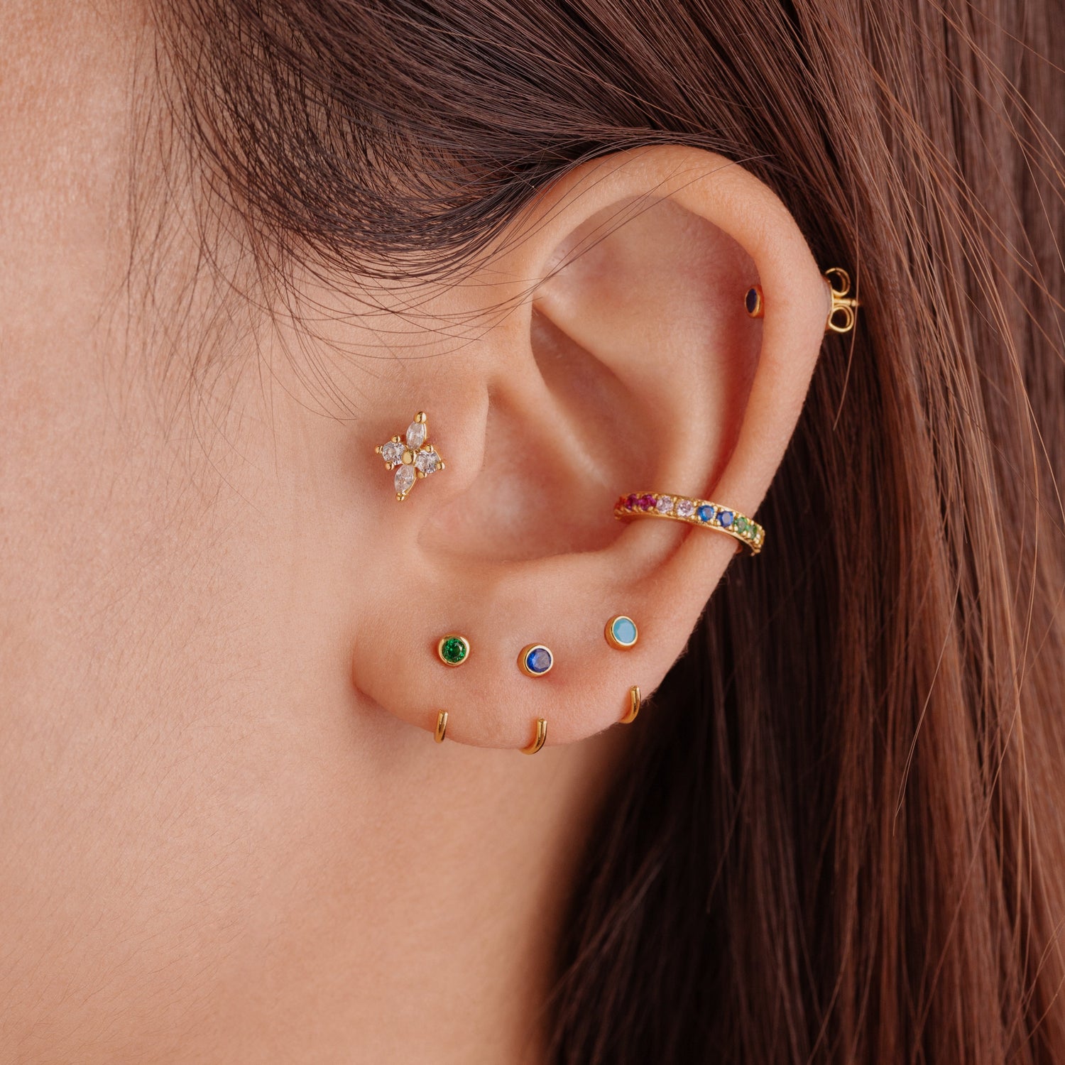 Princess Flower Cartilage Barbell