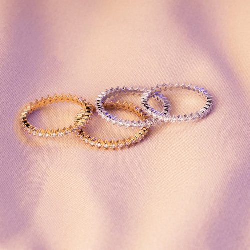 Eternity Marquise Silver Ring